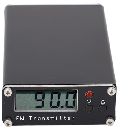 Luocute FM-sändare, Lång Räckvidd 2000 M 76‑108MHz Stereoljudsignal med 3,5 Mm Ljudingång för Drive in Movie School Supermarket Events