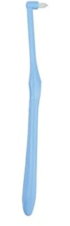 3 uds cepillo de dientes puntiagudo y cabeza plana corrección de cabello suave limpieza de dientes hilo dental higiene bucal aparatos(3pcs blue)