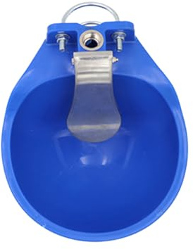 OHPHCALL Abbeveratoio per Cavalli Grande in Plastica Blu Livello Acqua Stabile e Facile da Usare, Ciotola per Bestiame per Uso in Fattoria