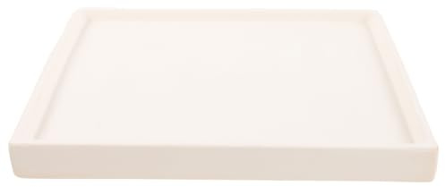 DOITOOL Vassoio per Bonsai in Ceramica Resistente Sottovaso a Forma Rettangolare Antigoccia per Piante Base Spessa per Drenaggio e Raccolta Acqua Accessorio Giardino Pratico e Durevole