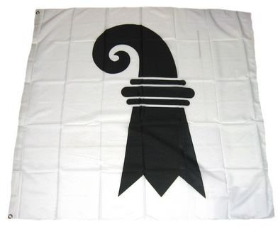 Fahne/Flagge Schweiz Kanton Basel Stadt 90 x 90 cm