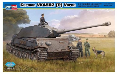 Hobby Boss 82444 Modellbausatz German VK4502 (P) Vorne, Mittel, Metallic, Grau/Schwarz