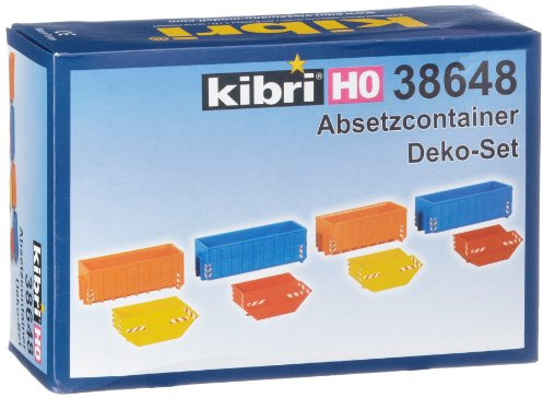 H0 Accessories set skip containers without trailers