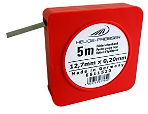 HELIOS-PREISSER 0611520 Fühlerlehrenband 5 m x 13 mm i.Plastikdose 0,20 mm