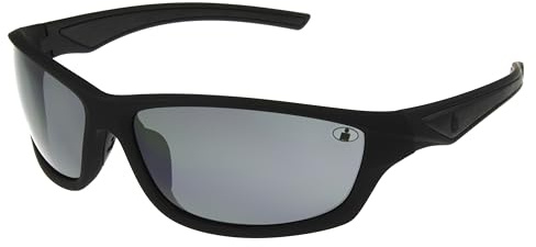 Ironman Men's Relentless Wrap Sunglasses, Matte Black, 63 mm