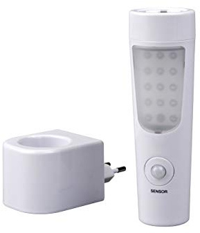 Grundig Veilleuse et lampe de poche 2 en 1 en plastique Blanc/gris 10 x 5,4 x 16,7 cm