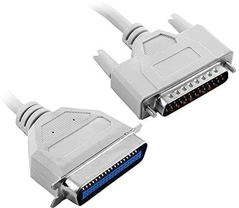 Aukson M41 Parallel Druckerkabel 1,5m – DB25 Stecker auf CN36 Buchse, IEEE 1284 Verlängerungskabel für Drucker, 25-polig auf 36-polig, Hochwertige Verbindung