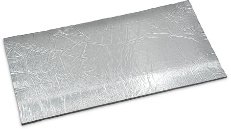 Feuerfest 123 - Keramikfasermatte Aluminium 600x300x5 mm, Aluminiumsilikat, hitzebeständig bis 1.260 °C, Material Dichte 200 KG/m³, Isolierung für Kamine und Öfen