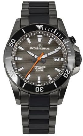 JACQUES LEMANS - Armbanduhr Automatic Hybromatic - Automatic Uhrwerk - Gehäusedicke: 12.6 mm - Edelstahl - 20 ATM