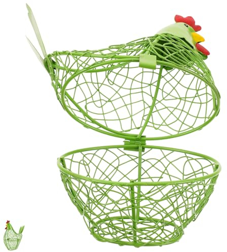 Ciieeo Hen Egg Basket Decorative Kitchen Basket Reliable Egg Holder for Desktop and Household Food Storage
