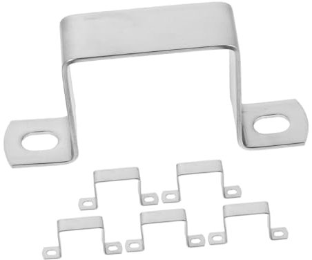 HOMOCONO 6stücke Rohrhalterung Aus Edelstahl Für Vierkantrohrbefestigung Mit U-clip-design Montagehalterung Für Rohrschellen Einfache Installation Und Anpassung