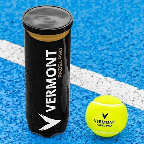 FORZA Vermont Balles de Padel Pro | Balles à Haute Performance pour Durabilité et Précision | Approuvées par la Fédération Internationale de Padel (4 Tubes/12 Balles)
