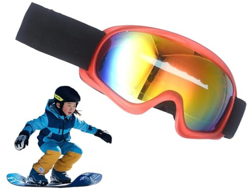 Generiska imfria snowboard, barnskidglasögon, UV-skyddande skidglasögon, imfria snowboardglasögon, snöglasögon, bekväma och skidglasögon för barn och flickor från 3–10 år