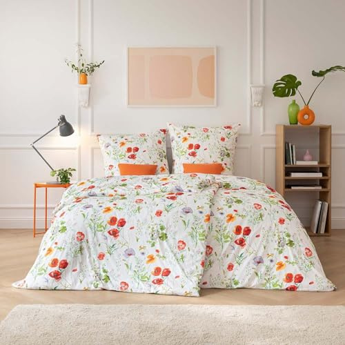 Estella Mako Interlock Jersey Bettwäsche Mireille Multicolor 1 Bettbezug 135 x 200 cm + 1 Kissenbezug 80 x 80 cm