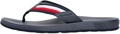 Tommy Hilfiger Sandalias de playa moldeadas Hilfiger Rwb FM0FM05803 para hombre, color azul (Rwb), 8