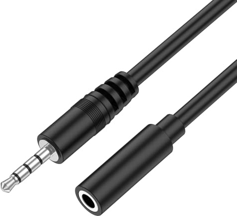 Tobfit Klinke Verlängerung,Nylon 3.5mm Stereo Klinken Audio Verlängerungskabel für Headset, Kopfhörer, Xbox,Smartphones,Tablets usw(1M)