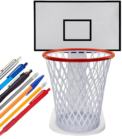Slam Dunk Wastebasket Basketball-Müllkorb-Mülleimer, Style, kreativer Puppe, mit einem Schild für eine lustige Heimdekoration, Spielzimmer, Schlafzimmer, Verwendung