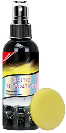 Generico Detergente per Cruscotto, Rigenerante per Interni Veicolo, 120ml Lunga Durata Manutenzione Pelle Tappeti Liquido Universale Non Tossico