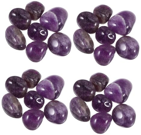 ERINGOGO Natural Polished Purple Quartz Stones Irregular Crystal Pebbles for Aquarium Vase Fillers Garden Decor Healing Tumbled Agate Crystals