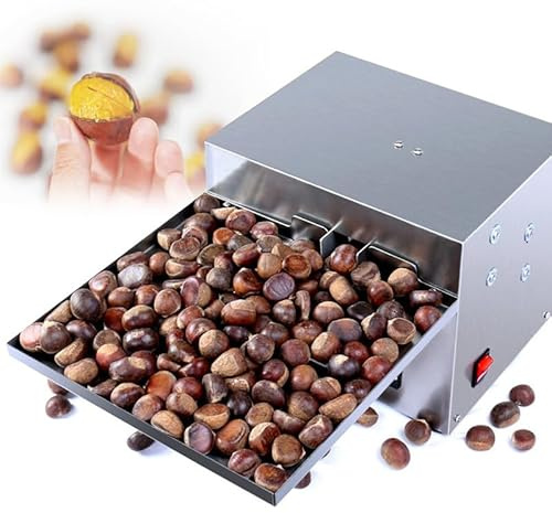 XSDAJSD Macchina elettrica per la pelatura e Il Taglio delle Castagne, capacità Automatica di 30-50 kg/h per Una Lavorazione efficiente delle Noci, per la Lavorazione alla rinfusa e nei ristoranti