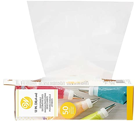 Wilton Disposable Cake Decorating Piping Bags, 30.4cm (12in), pack of 50