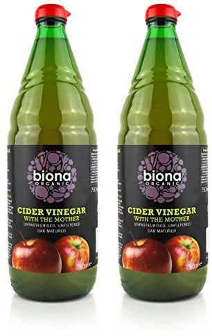 Biona Organic Cider Vinegar Unfiltered (750ml) - Pack of 2