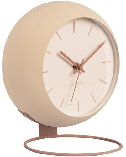 Karlsson Tischuhr Nirvana Globe - Braun - Ø21cm - Rund - Eisen - Standuhr - Tisch Uhr