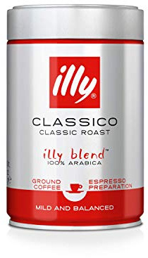 illy Classic Roast Ground Coffee 250g (Pack of 2)