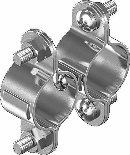 ARBO-INOX Abrazadera de tubo de acero inoxidable A2 25 mm Plata