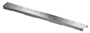 Designrost TECEdrainline drops für gerade Duschrinnen, 6010, 1000mm, Ausführung: gebürstet