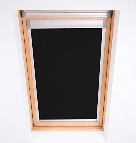 Bloc Skylight Blind for Velux Roof Windows Blockout, Black, C02, 53 x 37 cm