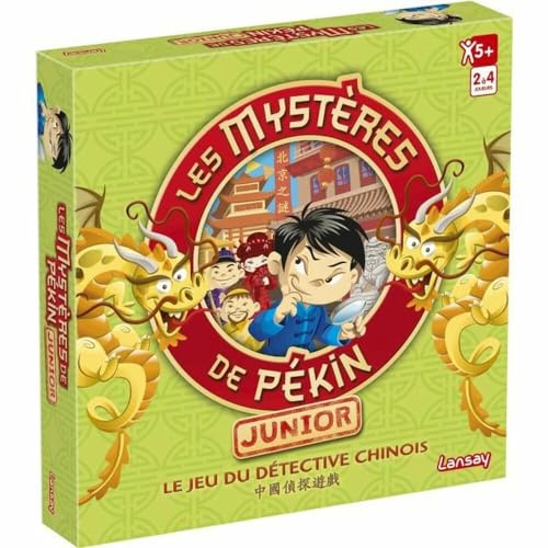 Lansay – Les MYSTERES DE Pekin Junior – Jeu de Société Enfants dès 5 Ans – 20 Énigmes à Résoudre – Jeu d’Enquête sans Lecture – Coopératif – Jeux de Plateau - 2 à 4 Joueurs – Idée Cadeau