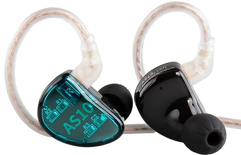 KINBOOFI Écouteurs KZ AS10 Pure 5 à Armature équilibrée 5BA pour Musicien - Casque HiFi Haute fidélité