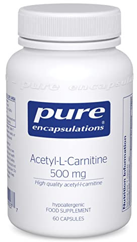 Pure Encapsulations - Acetyl-l-Carnitine (ALCAR) 500mg - Hypoallergenic Amino Acid Supplement - 60 Capsules