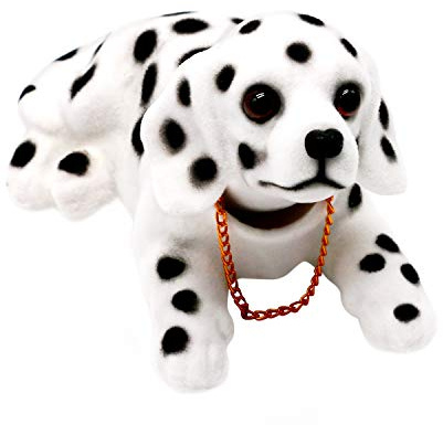 Mary Paxton Bobble Head Dalmatian,Car Decoration Nodding Dog Ornaments High Emulation Creative Dog Dashboard Crafts Dog Lover Gift for Car Vehicle Desk Tabletop Office Decor Baby Kids Toy