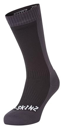 SEALSKINZ | Starston | Unisex Waterproof Cold Weather Mid Length Merino Wool Lined Sock | Outdoor Adventure & Winter Sports, Hiking | Three-Layer Insulation Technology