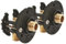 SOMATHERM FOR YOU - Sistema di fissaggio rubinetto sottoLavabo/Lavello per tubo PER diametro Ø12 - Kit completo con raccordi a innesto M12/17 (3/8'')