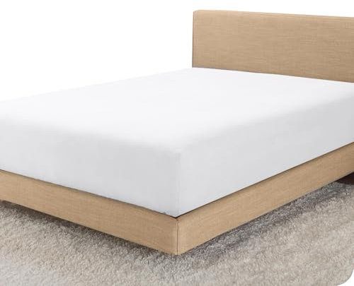 Linens World Egyptian Cotton Fitted Sheets King Size Breathable, Anti Wrinkle 30cm Deep Pocket 200 Thread Count Bed Sheets Bedding & Linen 152 X 200-CM White Bedding King Size Fitted Sheets