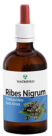 Vonderweid - Ribes Nigrum Tintura Madre Analcolica | Estratto Glicerico Totale Alta Concentrazione | Integratore Ribes Nero Gocce | Estrazione ad Ultrasuoni | Vegano, Alcool Free | 100 ml