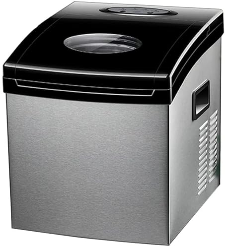 Samnuerly Machine à glaçons Machine à glaçons Commerciale Machine à glaçons Automatique pour la Maison Faisant la Machine Réfrigérateur 220v (A 35 * 30.5 * 36cm)