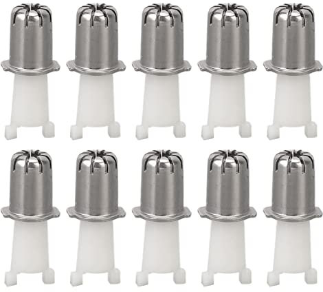10 Stück Nasenhaartrimmer-Kopf, Präzise Rasur, Universelle Ersatz-Schererklingenköpfe, Ersatzköpfe Kompatibel mit Ohr- und Nasenhaartrimmer-Scherer