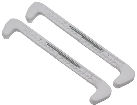1 paire de protège-lames de patin à glace pour patinage artistique, hockey sur glace, adultes, enfants (blanc)