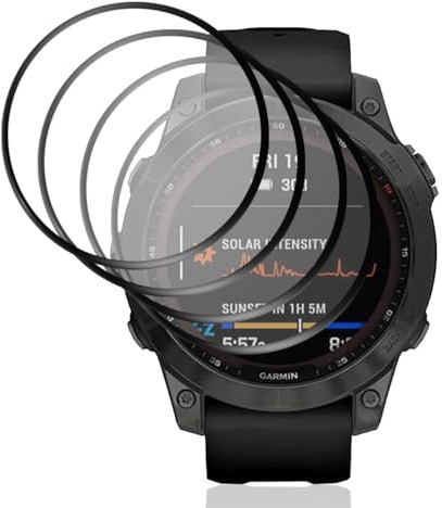 Gelaasso 4 Piezas Protector de Pantalla para Garmin Fenix 7S Pro, Garmin Fenix 7S Pro Protector de Pantalla Cobertura Film Láminas, Anti-arañazo Protectora
