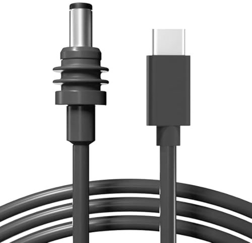 Mini USB C to DC Power Cable, 100W USB Type C Input to Water proof Barrel Jack Charging Cord, 18AWG Satellite Type C to DC Power Extension Cord Replacement for Outdoor