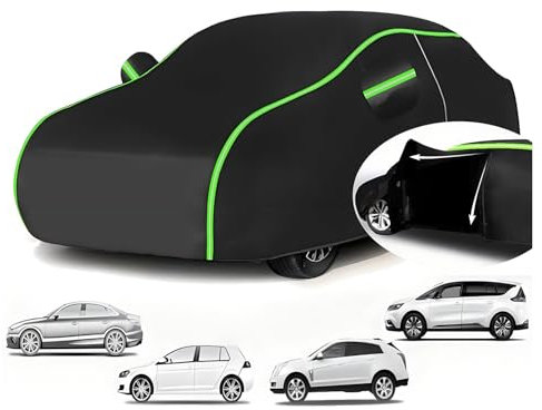 Autoabdeckung Vollgarage für Volkswagen Golf 7 3-Türer 2012-2017(425,5x179x143,7cm),Umweltfreundliches Material,Regen- und schneefest,für den Innen- und Außenbereich geeignet