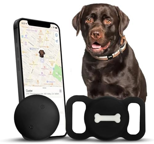 Tracker für Haustiere, Nasuanata Bluetooth MFi-Zertifiziert, wasserdicht, Smart-Tag funktioniert mit Find My (nur iOS)