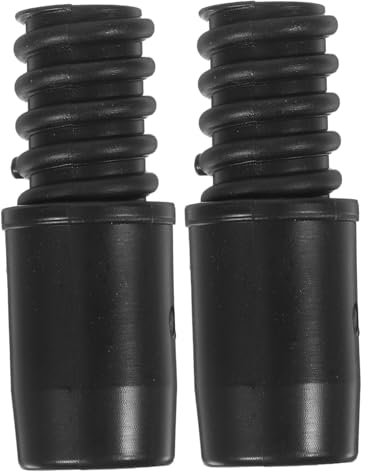DEARMAMY 2 Stück Besenstielverlängerung Kunststoffgewinde Schwarze Adapter 22mm Rostfreie Verbindung Für Haushalts Und Gewerbereinigung