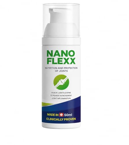 NANOFLEX Gelenk-Gel – Linderung von Gelenkschmerzen & Unterstützung der Beweglichkeit – Kühlendes Schmerzgel mit Menthol, Ginseng & Kollagen – 50ml