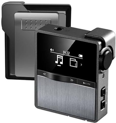 Hmusic Lettore MP3 HIFI con clip rimovibile | Cablato/Bluetooth, DAC, Audio ad alta risoluzione senza perdita, Lettore DSD/FLAC/DAP