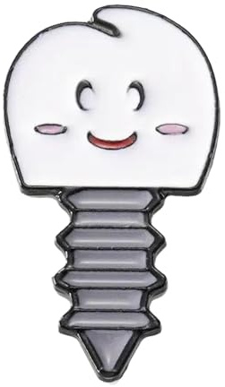 Zahn-Emaille-Pin: Lustige Cartoon-Brosche für Mode-Accessoires